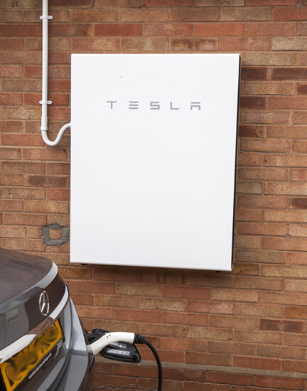 Tesla, powerwall, wall-mounted