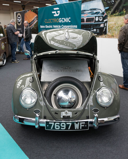 VW beetle, electric, battery unit, classic car, Herbie