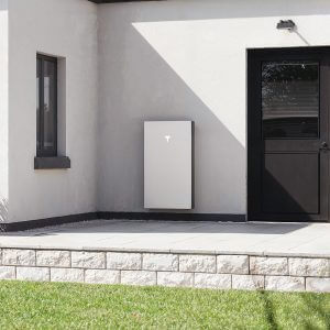 Powerwall 3 installed on a white wall